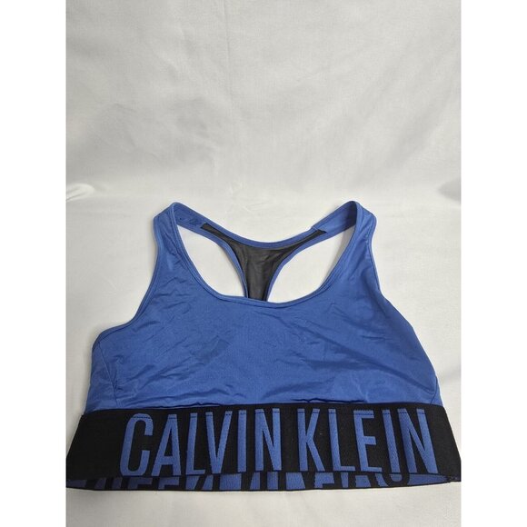 Calvin Klein Women's Intense Power Racerback Bralette Blue Size M - Picture 5 of 10